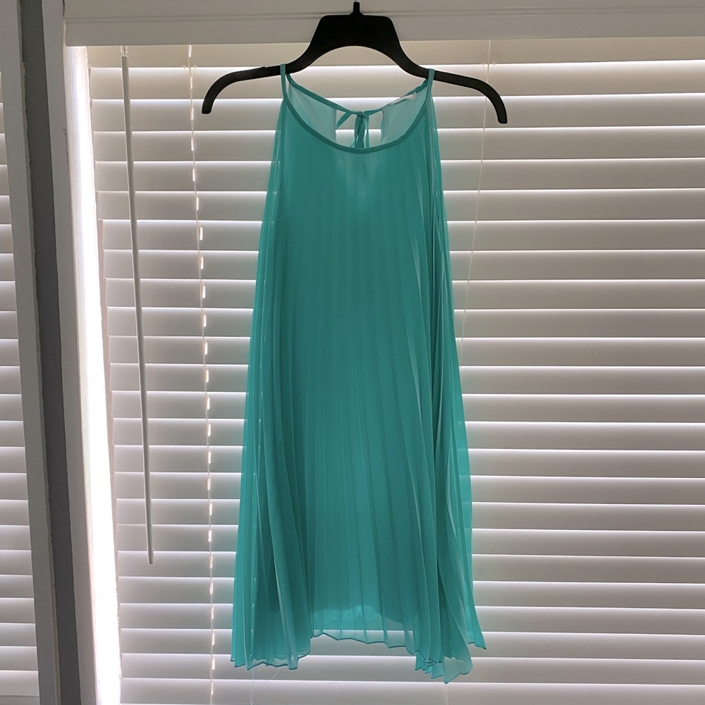 Mint Green Pleated Dress Size Small